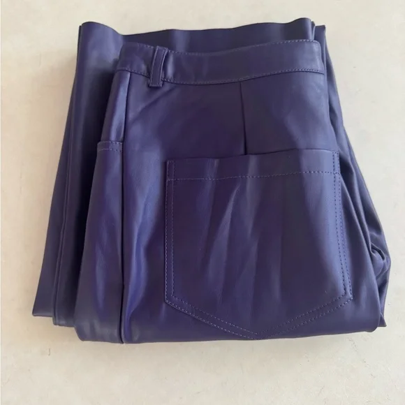 CULTNAKED Killa Purple Flare Leather  Pants - Picture 7 of 7